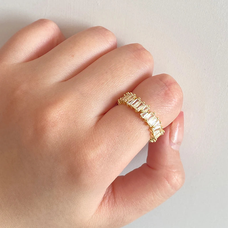 Classic Baguette Cubic Zirconia Ring
