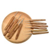 Bamboo Handle Crochet Hook Set with Ergonomic Grip