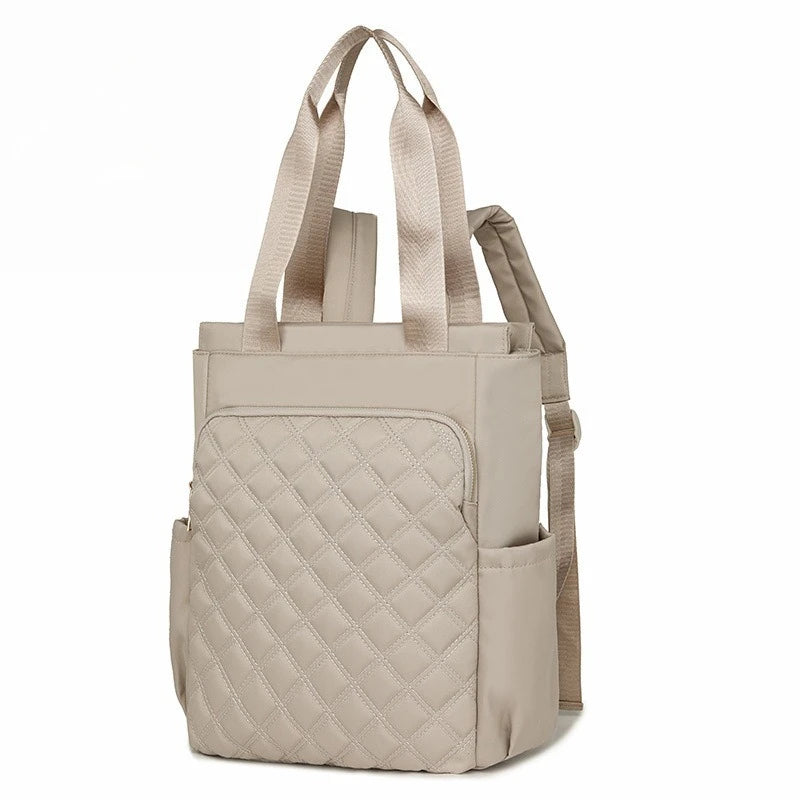 Quilted 2-in-1 Tote and Rucksack for Women