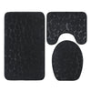 Plush Chenille Bathroom Rug Set with Non-Slip Backing