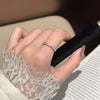 Moissanit-Stapel-Hochzeitsringe aus Sterling-Silber