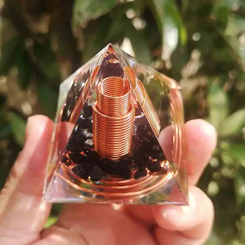 Spiral Copper Pyramid Ornament