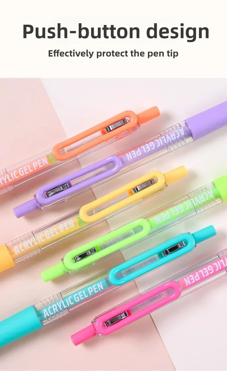 3D Embossed Acrylic Gel Pens - 6/144 Color Options