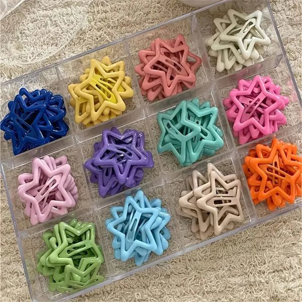 Star-Shaped Alloy Hair Clips