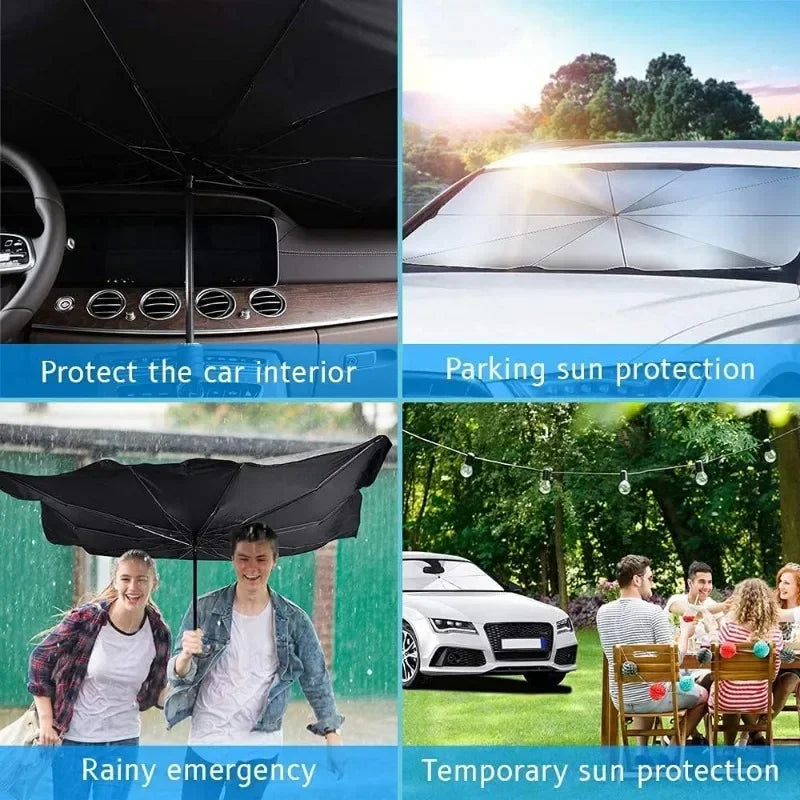 Folding Car Sunshade Umbrella with UV Protection