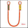 Orange nylon cord loop sling with a plastic eyelet and a yellow tag, measuring 60cm.