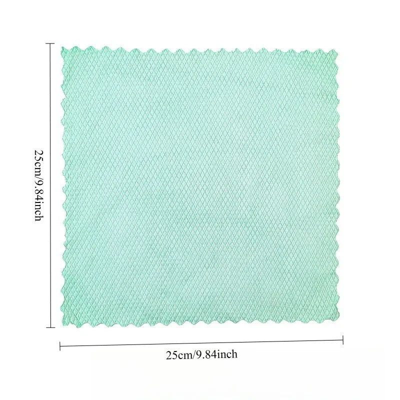 Streak-Free Glass Cleaning Cloths (Set of 3)