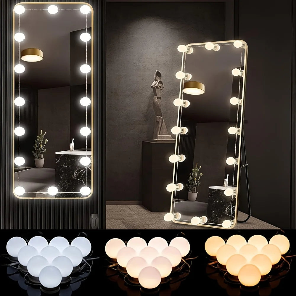 Dimmable LED Vanity Mirror Lights with USB Power