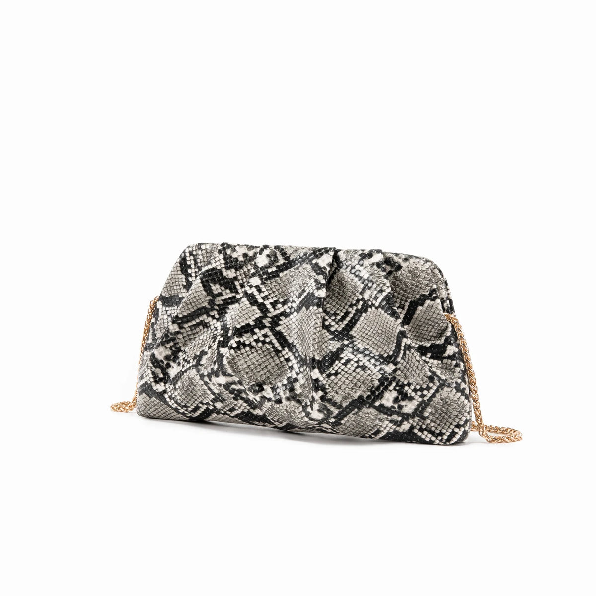 Elegant Chain Shoulder Bag with Crystal Accents