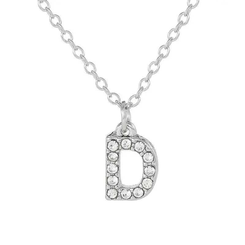 Initial Letter Pendant Necklace