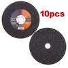 A pack of ten ultra-thin 105mm metal cutting discs for angle grinders.