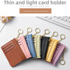 Slim Zippered Card Wallet for Women - Compact Multi-Slot Purse
