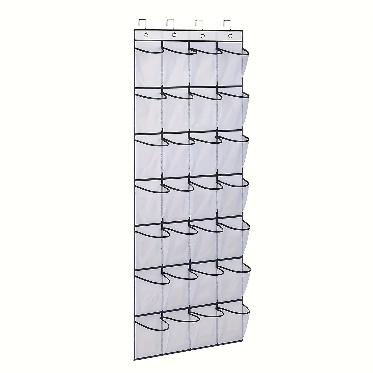 Over-the-Door Shoe Organizer with Mesh Pockets