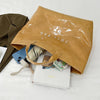 Clear PVC Tote Bag with Letter Print