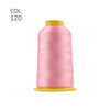 High-Tenacity Polyester Embroidery Thread (120D/2, 40wt) for Home & Industrial Machines