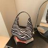 French-Style Cow Print Crossbody Bag