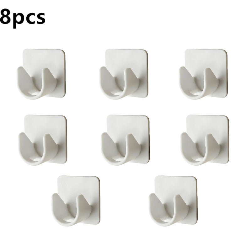 Self-Adhesive Curtain Rod Clip Hooks