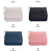 Women's RFID-Blocking Leather Wallet with Keychain and Coin Pocket