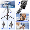 Adjustable Selfie Stick Tripod with Bluetooth Remote and Fill Light