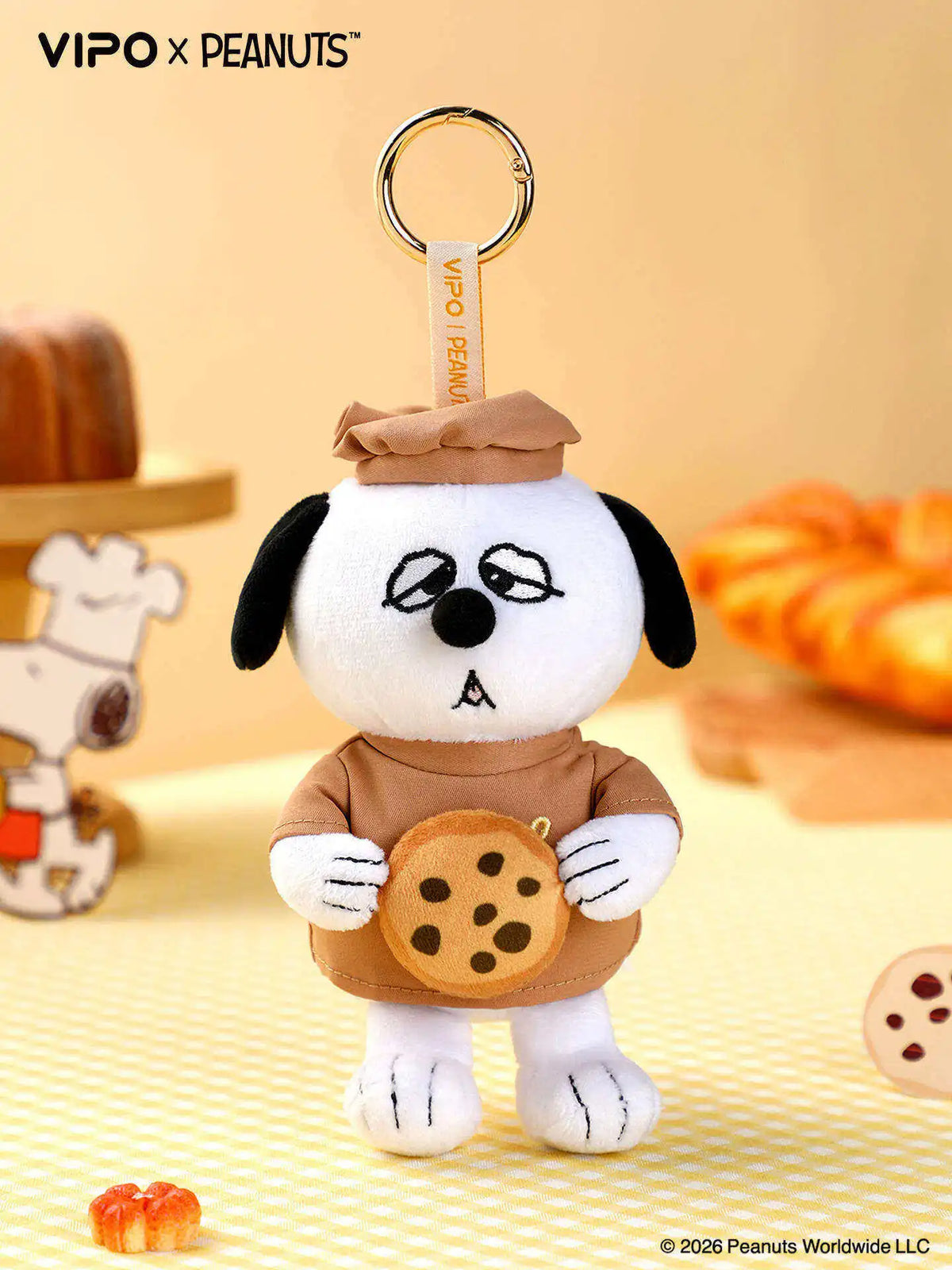 Snoopy Baking Series Plush Keychain – Official Peanuts Collectible