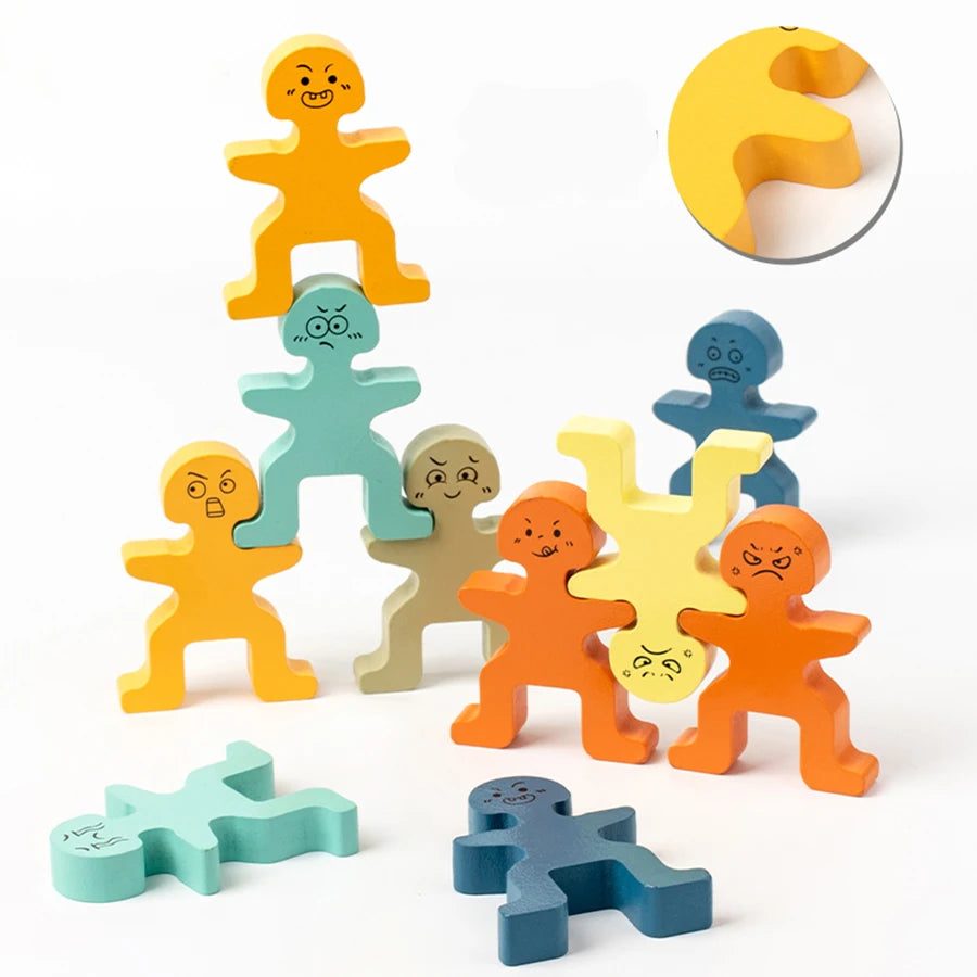 Wooden Balance Stacking Blocks for Kids