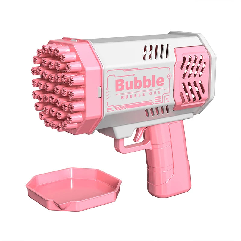 Kids Bubble Blower Gun - 40 Hole Electric Toy