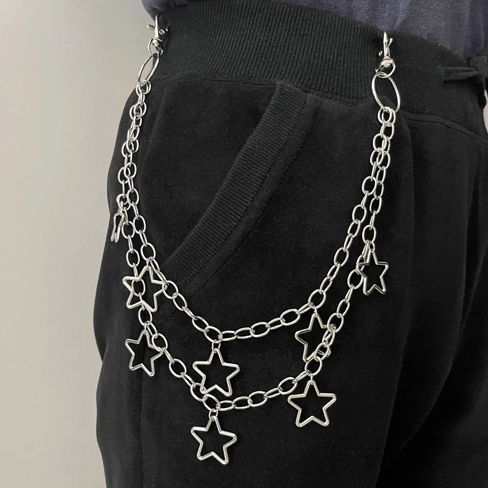 Double Layer Waist Chain for Jeans and Trousers