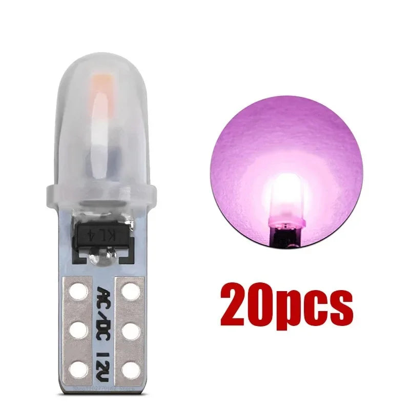 20 pieces of T5 wedge LED bulbs for dashboard, license plate, and interior lights