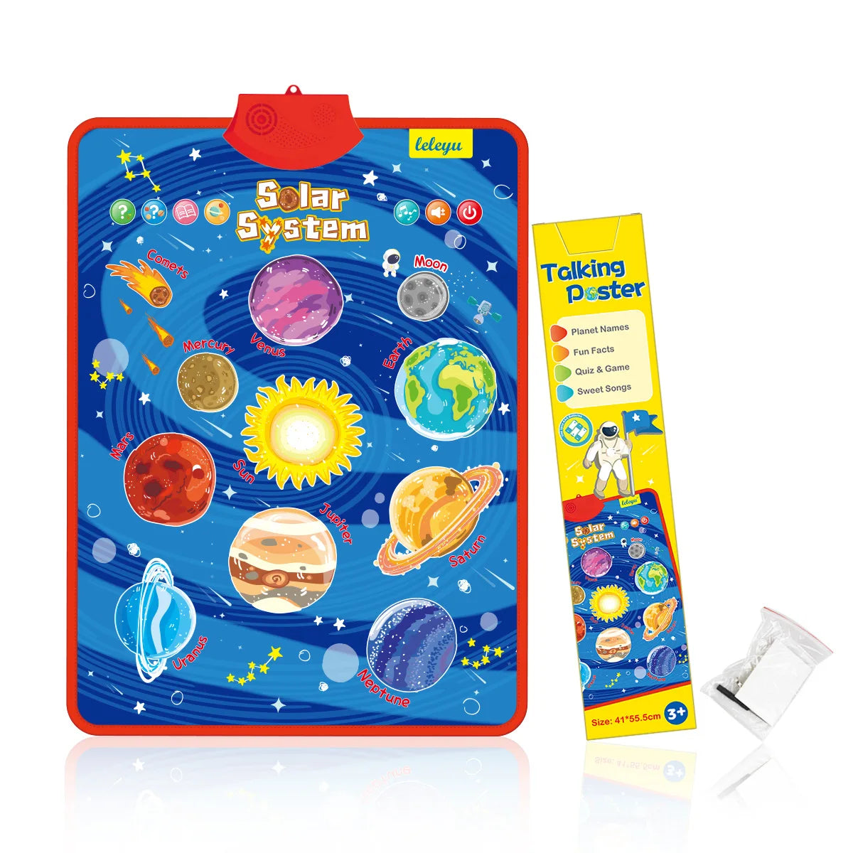 Interactive Alphabet & Number Learning Wall Chart for Toddlers