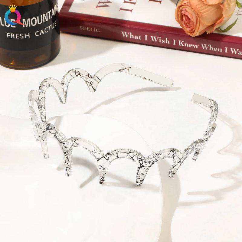 Acetate Toothed Hair Band for Women