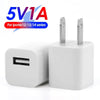 White compact USB wall charger with Lightning cables for iPhone 12/13/14 series devices
