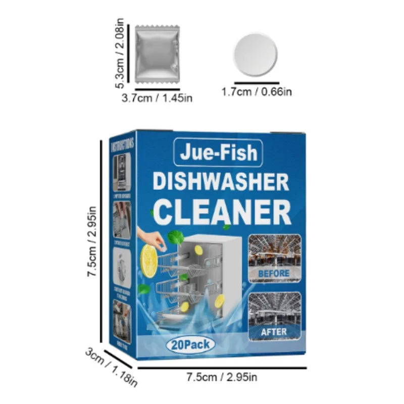 All-in-One Dishwasher Cleaning Tablets - Deep Clean & Descale