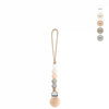 Silicone Baby Pacifier Clip with Wooden Beads