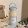 900ml Isolierflasche mit Strohhalm