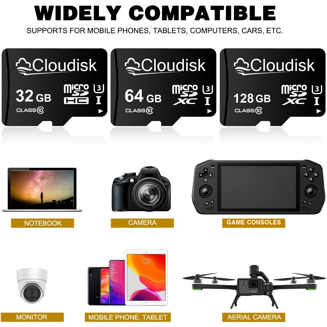 High-Speed microSD Card for Phones, Tablets, and Cameras