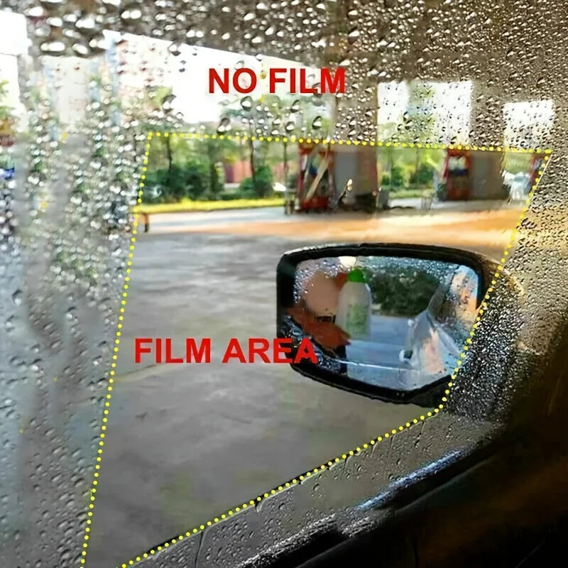 Car Rearview Mirror Film - Anti-Fog & Rainproof