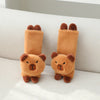 Capybara Plush Car Neck Pillow with Tissue Holder