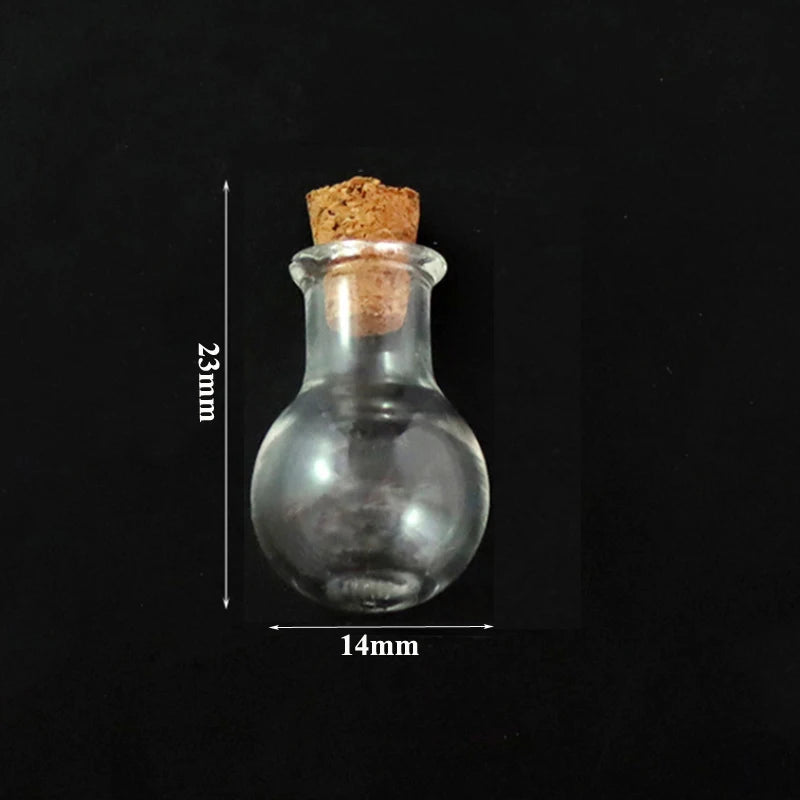 Mini Cork Stopper Glass Bottles for DIY Crafts & Decor