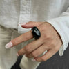 Geometric Resin Statement Ring