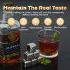 Reusable Stainless Steel Whiskey Stones with Tongs