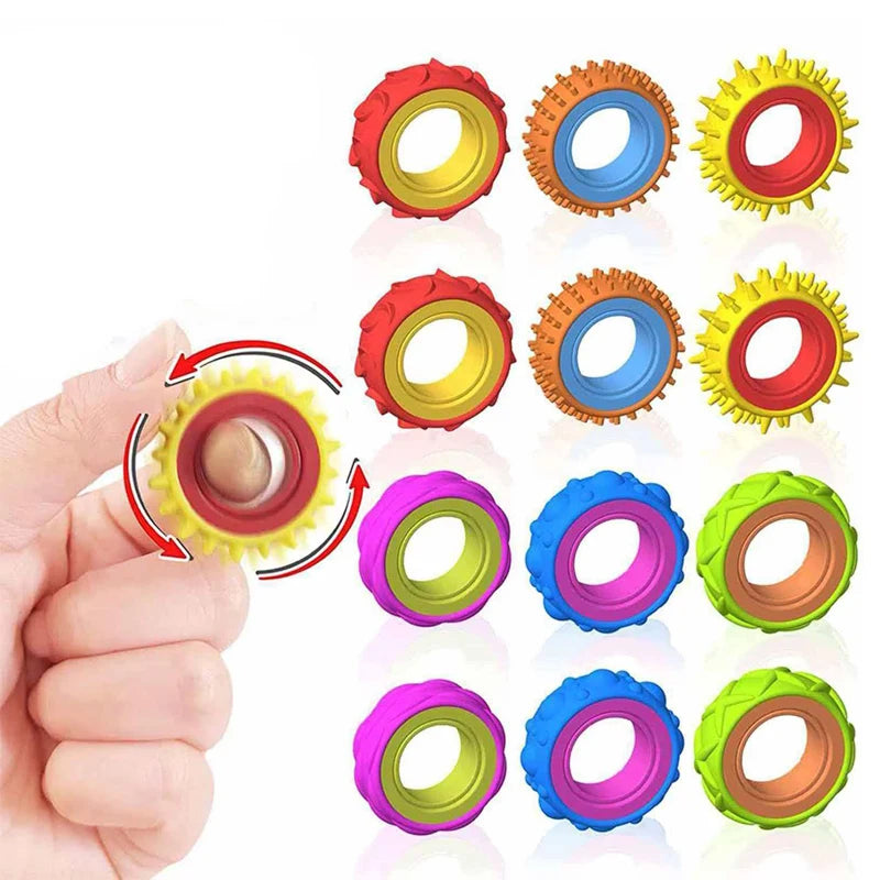 Anillos giratorios para el estrés - Set de 6