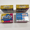 Three boxes of piles fast-paced free-for-all poker cards for a family game night