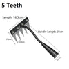 Heavy-Duty Carbon Steel Garden Weeding Rake