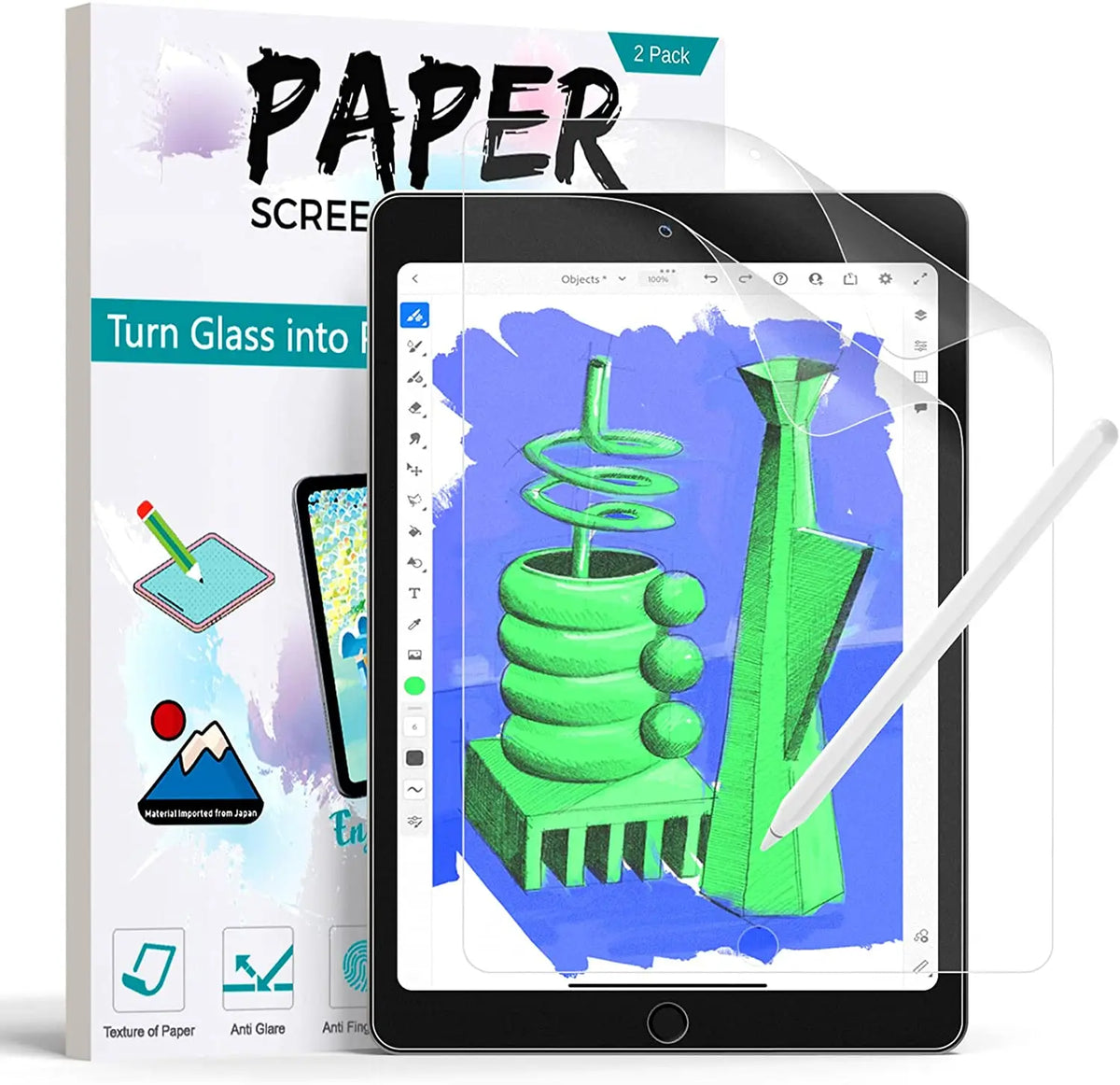 Paper-Feel Screen Protector for iPad (2-Pack)