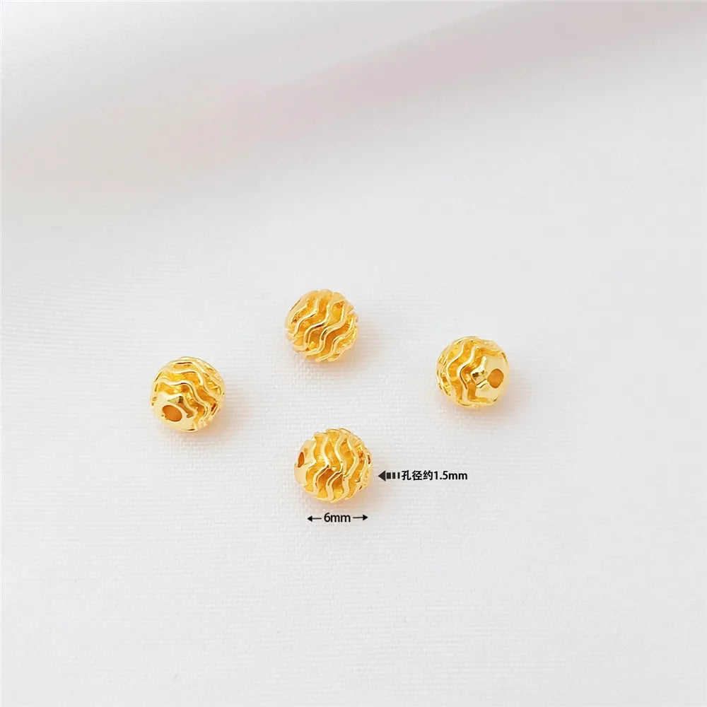 18K Gold Plated Copper Bracelet with Zircon Accent