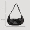 Dumpling-Style PU Crossbody Bag