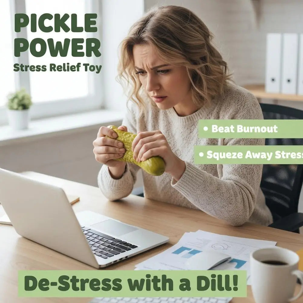 Jumbo Pickle Squishy Stress Relief Toy