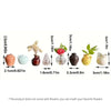 Mini Ceramic Vase Fridge Magnet with Artificial Flower Holder