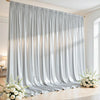Shimmering Satin Backdrop Curtain Panels