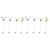 A set of colorful, lifelike dragonfly clips for garden decoration.